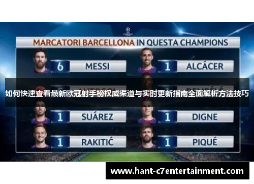 如何快速查看最新欧冠射手榜权威渠道与实时更新指南全面解析方法技巧